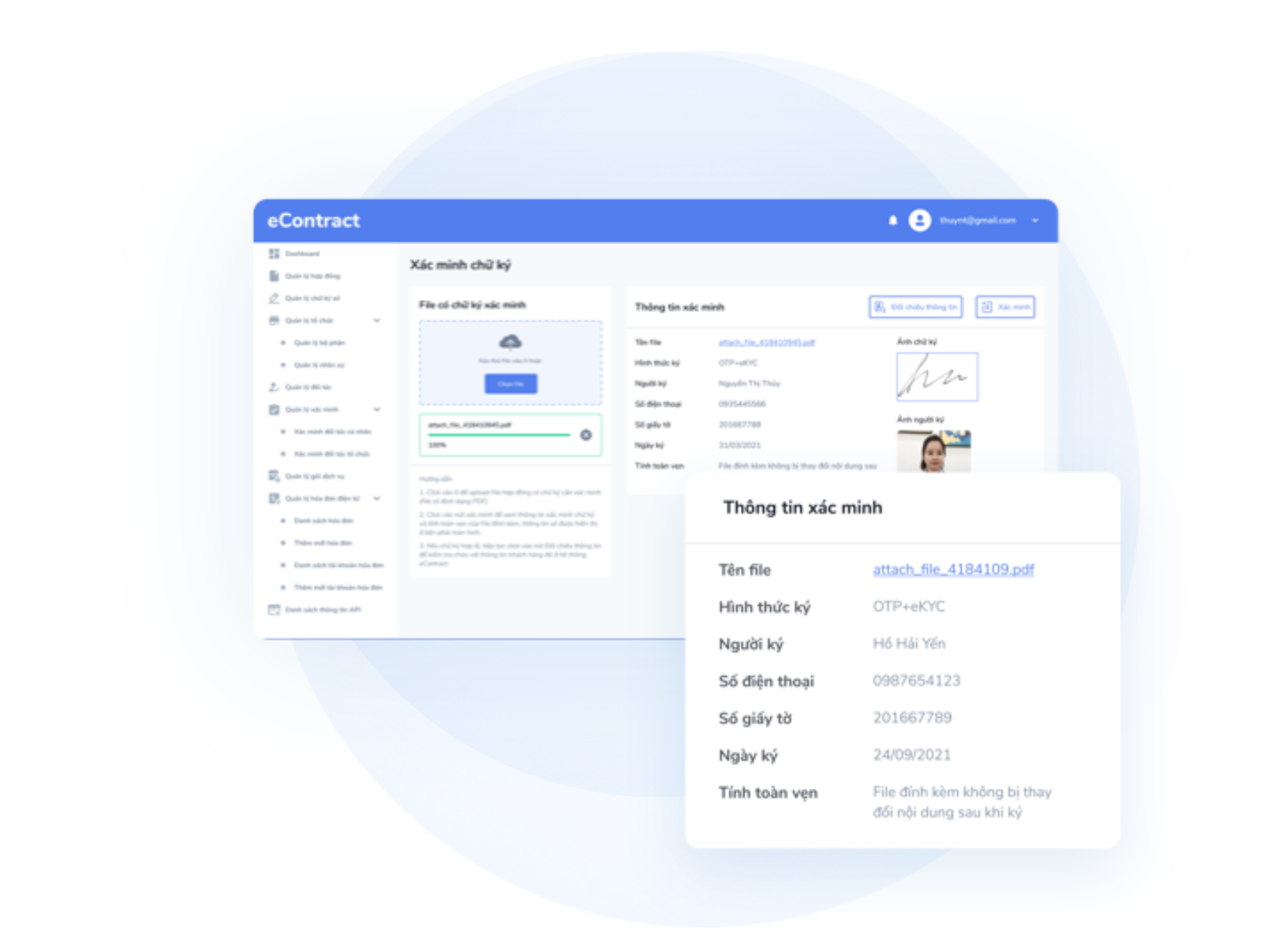 VNPT eContract – Tính năng khởi tạo