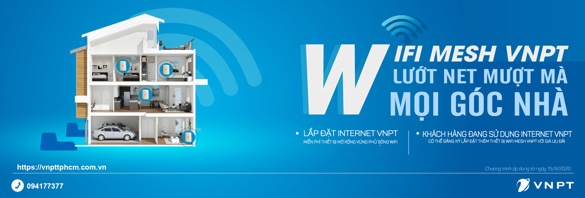 Bảng Giá cước internet cá nhân hộ gia đình wifi mesh