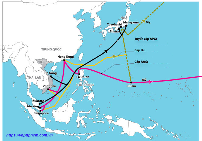 Sự cố tuyến cáp quang biển AAG ngày 22/6/2021