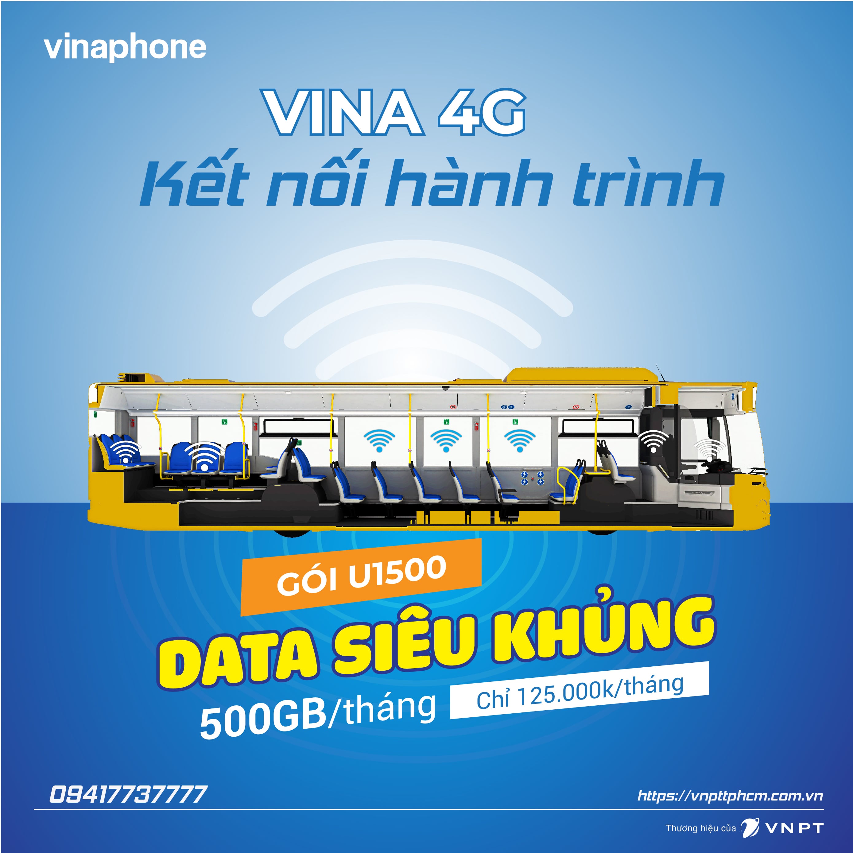 VinaPhone tung gói Data khủng 500GB/tháng dành riêng cho xe ô tô, vận tải