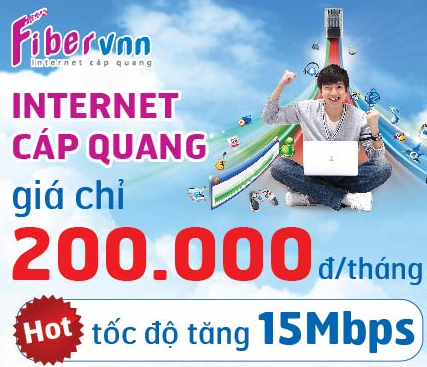 Khuyến mãi Internet cáp quang VNPT khu vực Quận 7, Nhà Bè và 3 xã Bình chánh (Bình hưng, Đa Phước, phong Phú)