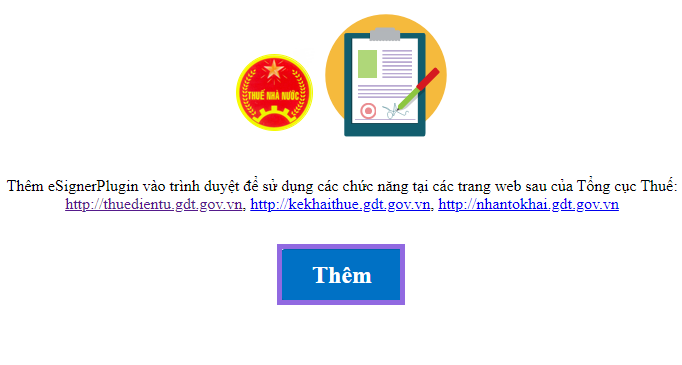 Bấm “Thêm” để thêm tiện ích Esigner vào kho ứng dụng trên Chrome