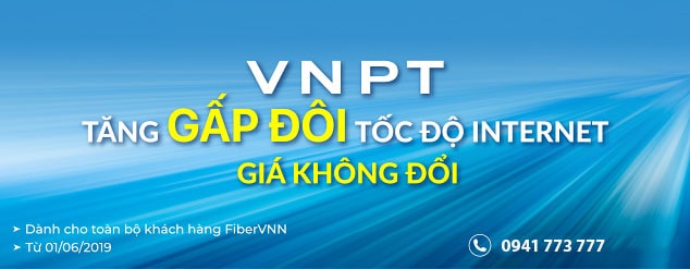 VNPT tăng gấp đôi tốc độ internet - giá không đổi