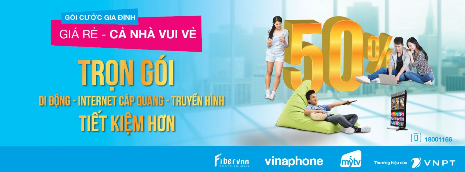 Gói cước Gia đình GDS của VNPT VinaPhone