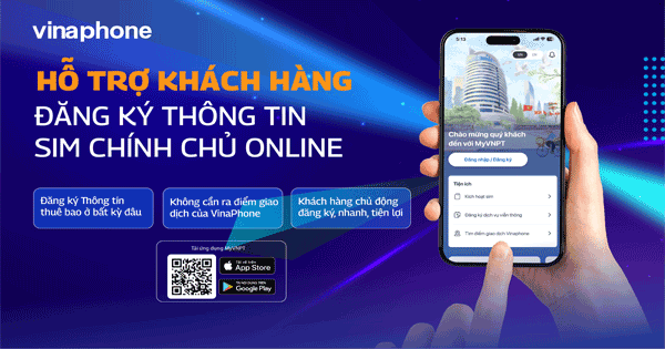 Hướng dẫn cập nhật thông tin thuê bao VinaPhone trên app My VNPT
