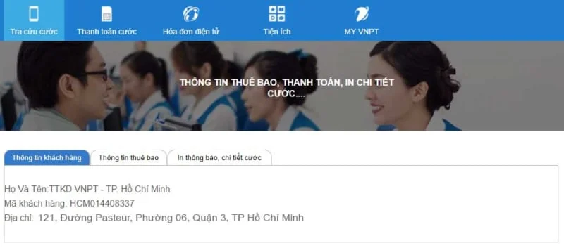 Hướng dẫn tra cứu cước trên hệ thống eBill VNPT