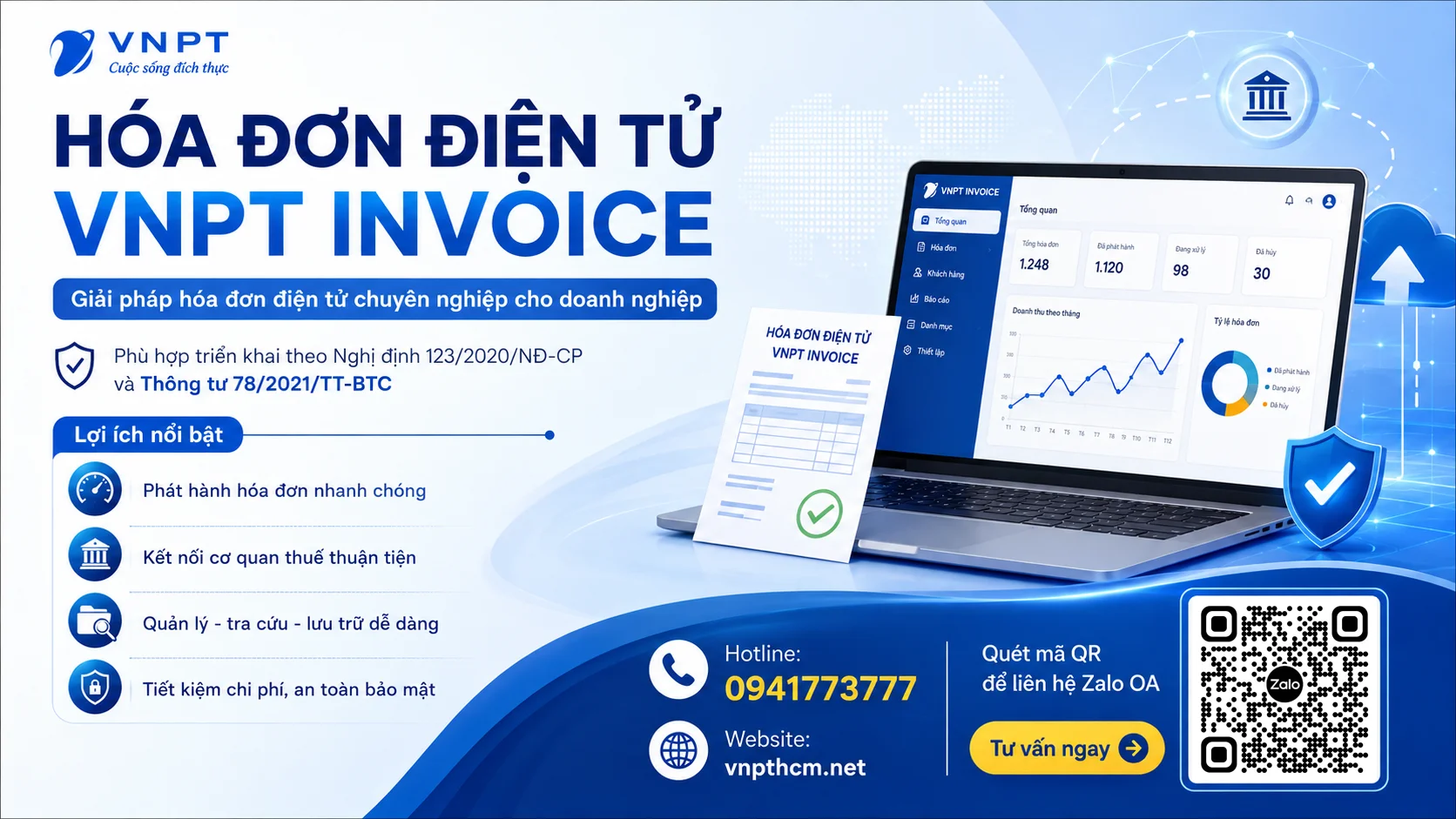 Hóa đơn điện tử VNPT-Invoice theo Nghị định 70/2025/NĐ-CP